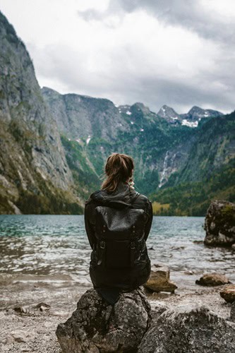 image of a woman contemplating radical acceptance