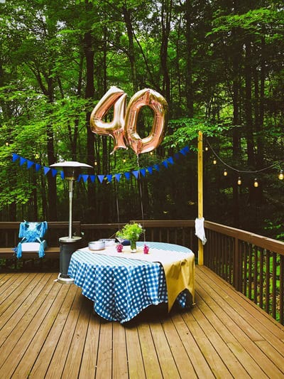 image of a 40th birthday celebration to highlight practical recovery turning 40