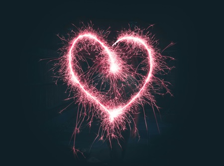 image of a heart for valentine's day blog